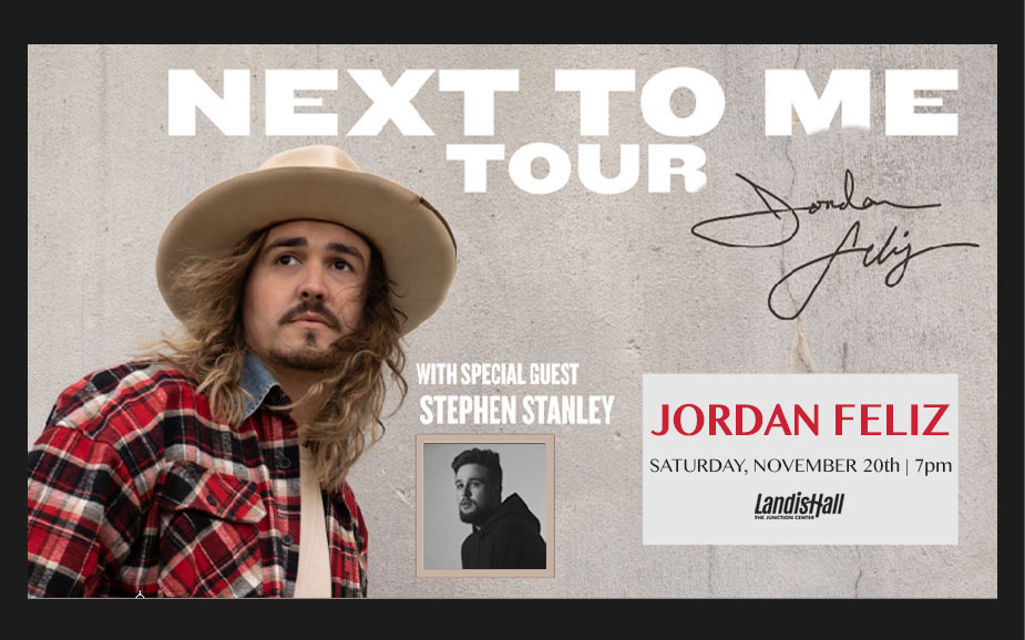 Jordan Feliz Next To Me Fall Tour The Junction Center WJTL